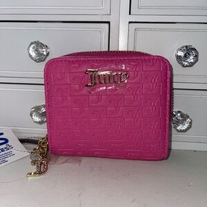 NWT Juicy Couture Fuchsia Embossed Wallet